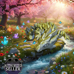 3D Printed Articulated Gem Stone Dragon Fidget - Cinderwing Design