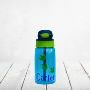 Personalised Blue Kids Water Bottle: 500ml School Gift