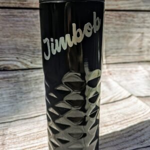 Thermos Diamond Double Walled Stainless Steel Travel Mug Durable Warming in white or black