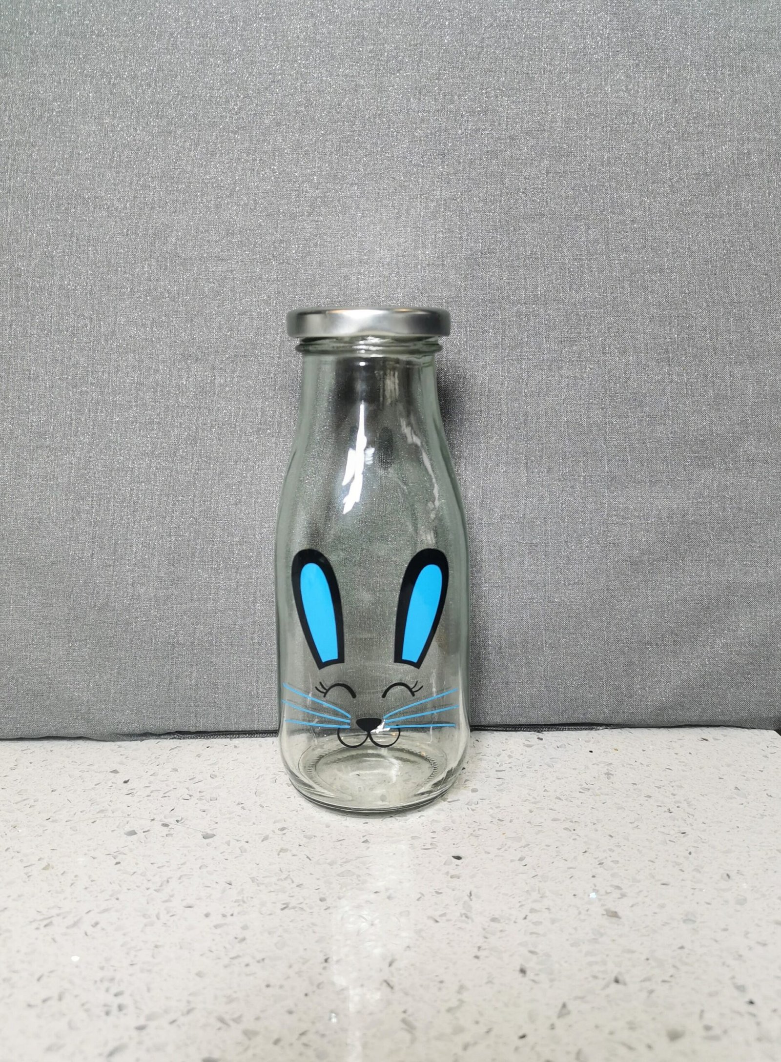 Personalised Milk bottle with straw