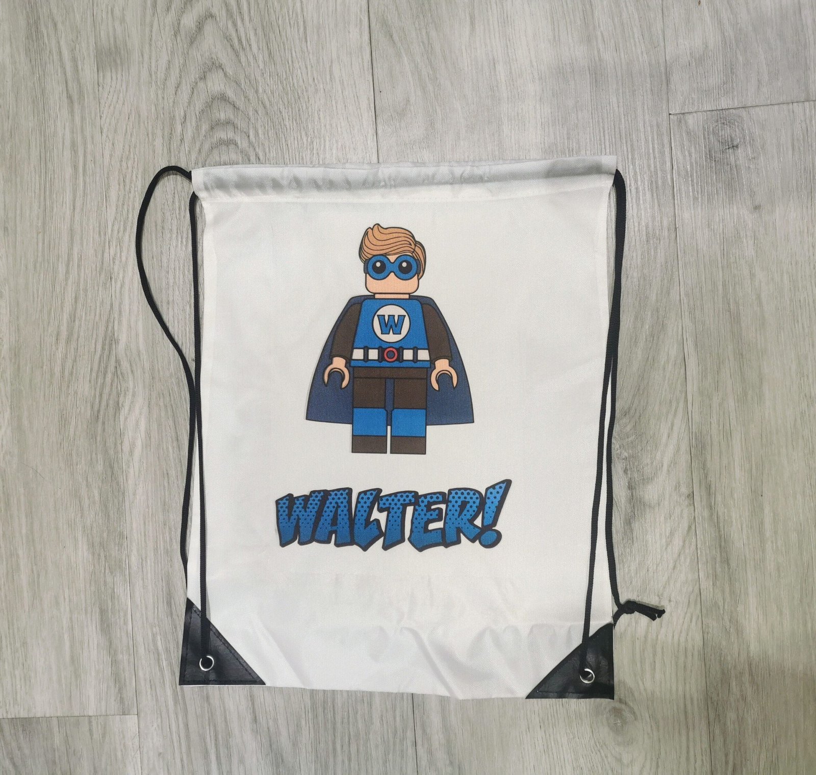 Personalised Varsity Drawstring Bag: School Sports Sack - Image 4