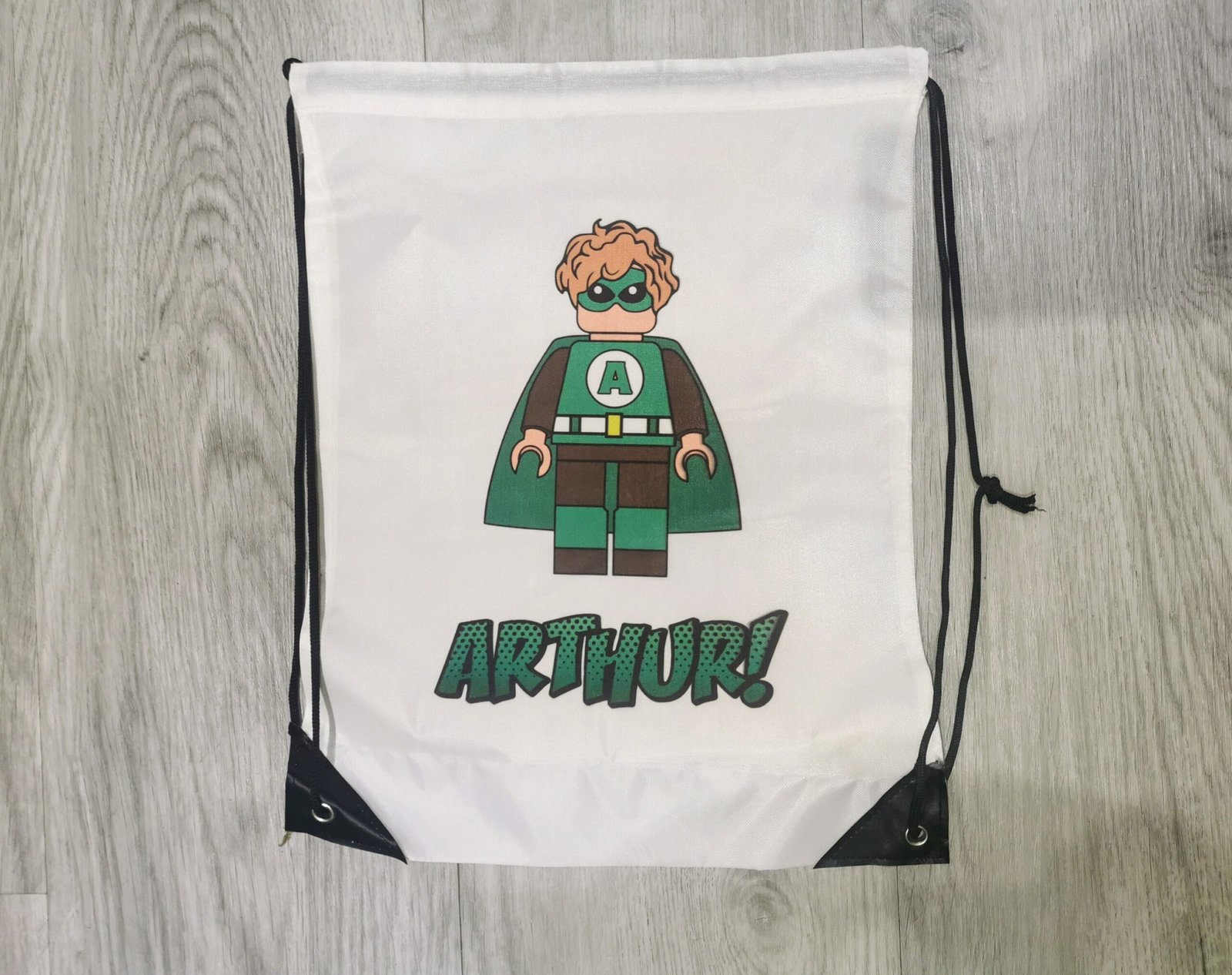 Personalised Varsity Drawstring Bag: School Sports Sack - Image 7