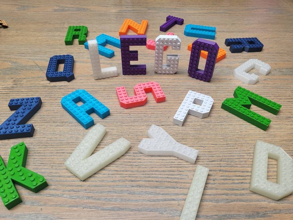 Personalised Brick Letters: Custom Name Sign, Desk Decor