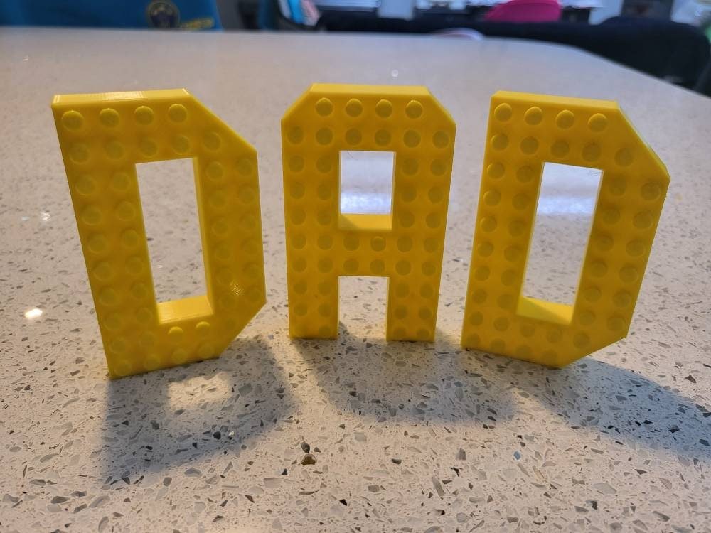 Personalised Brick Letters: Custom Name Sign, Desk Decor - Image 5