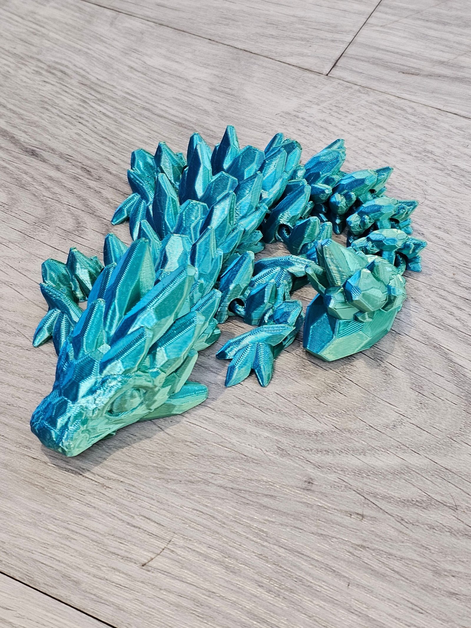 3D Printed Articulated Gem Stone Dragon Fidget - Cinderwing Design - Image 5