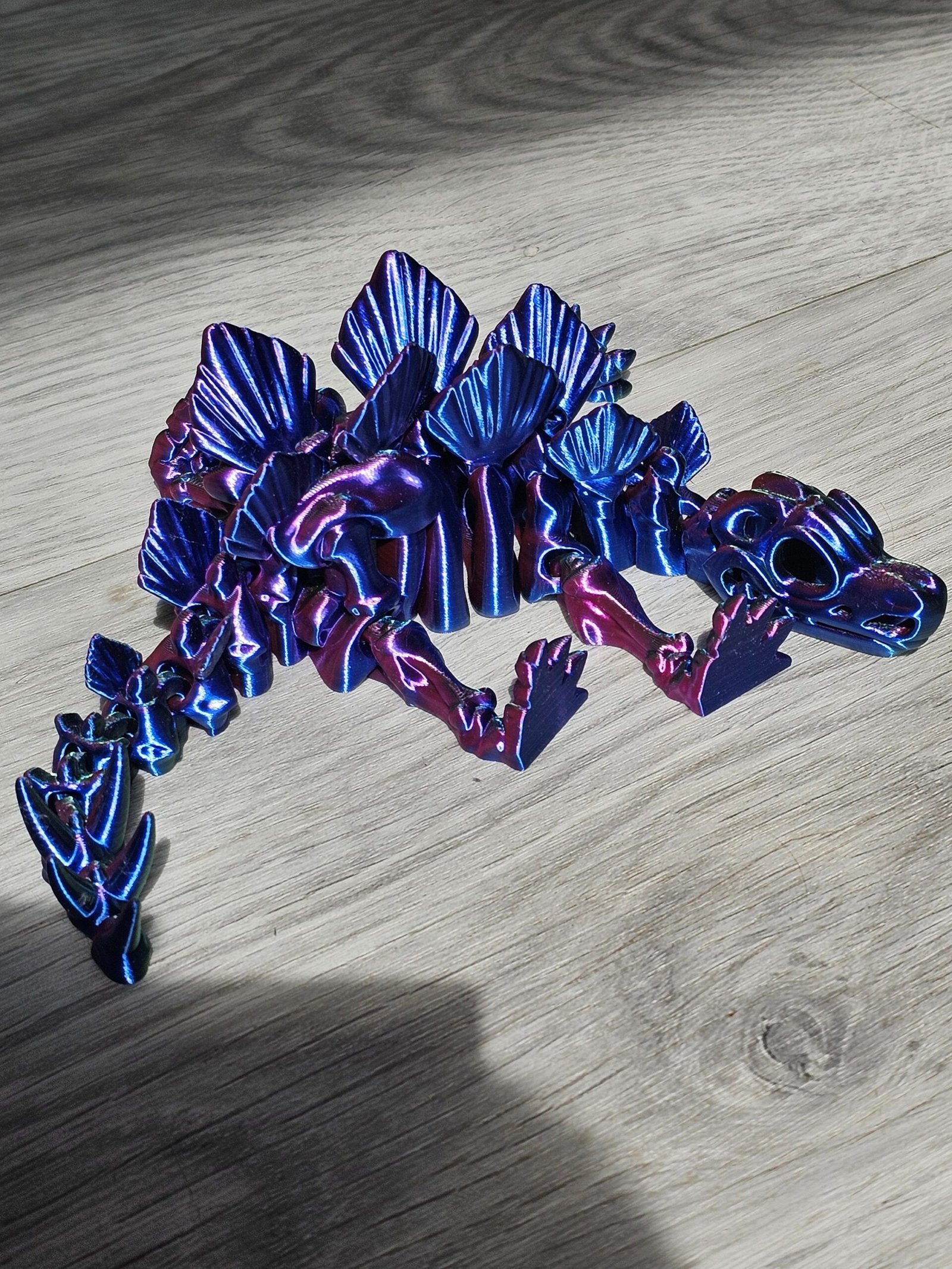 3D Printed Articulated Skeleton Dinosaur's | Flexi Factory | Fidget | Stegosaurus - Image 4