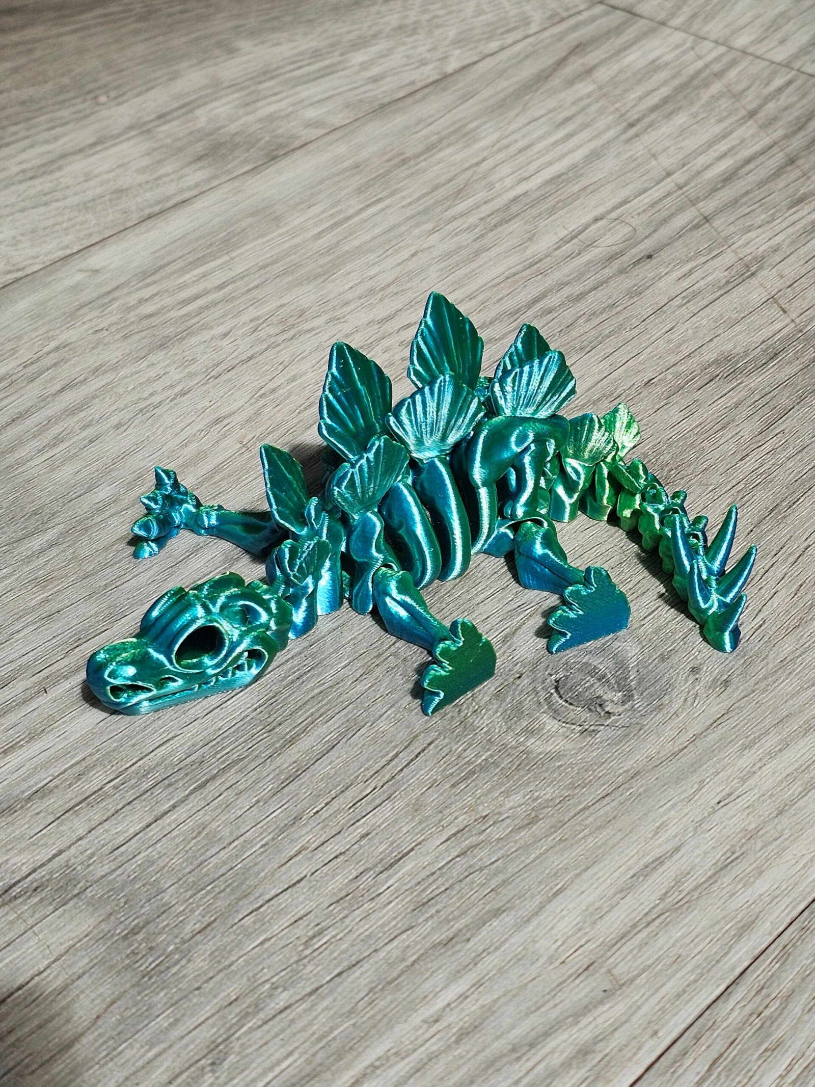 3D Printed Articulated Skeleton Dinosaur's | Flexi Factory | Fidget | Stegosaurus - Image 3