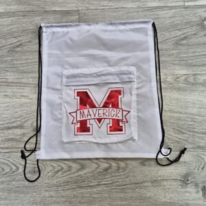 Personalised Varsity Drawstring Bag: School Sports Sack