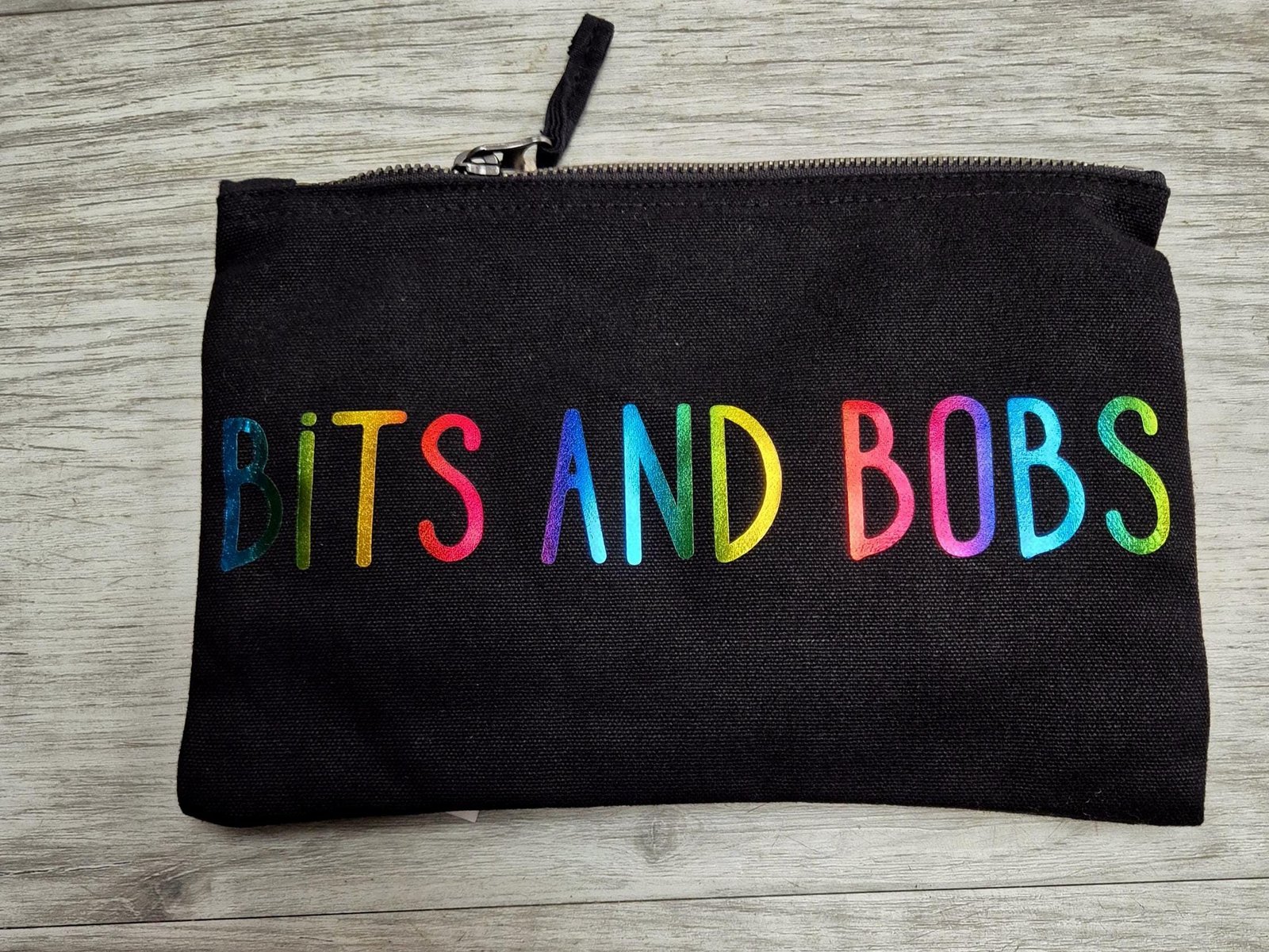 Handmade Personalised Canvas Pouch | Make up Bag | Personalised | Bits and Bobs - Image 3
