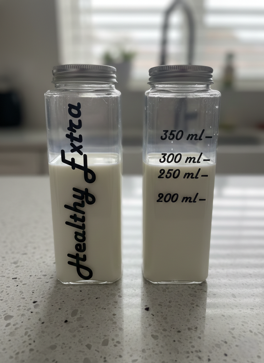 Milk Allowance Square Bottles (Personalisation option) - Image 3