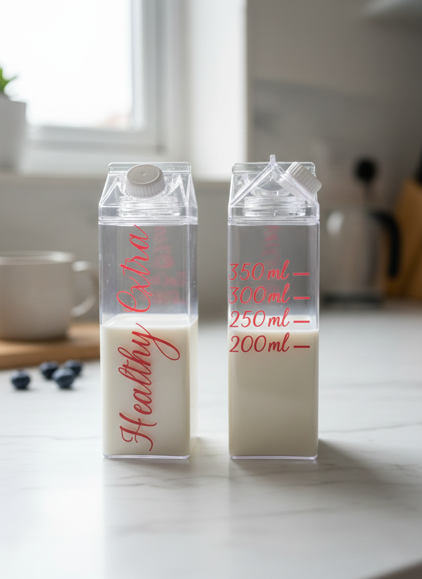 Milk Carton Style Bottles (Personalisation option) - Image 3