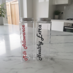 Milk Allowance Square Bottles (Personalisation option)