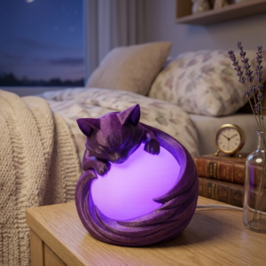 Cat Orb Light - Cosy Feline Desk Lamp