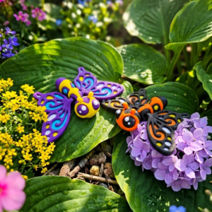 Flexi Butterfly Colourful Desk Pet