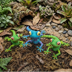Flexible Gekko Toy Matt Gradient
