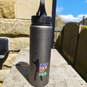 Fathers day design on Straw Bottle