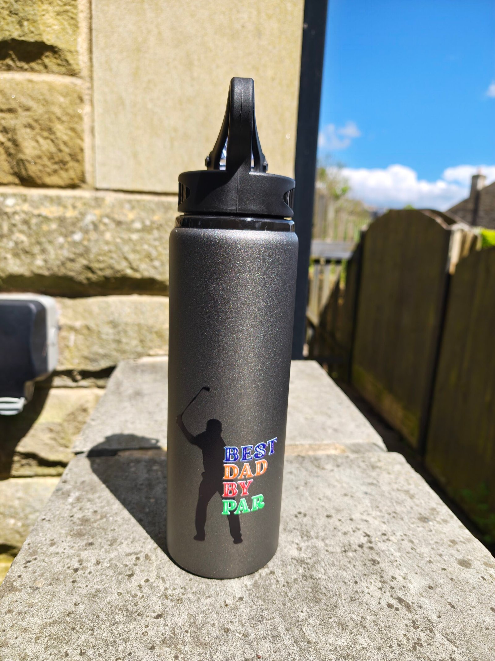 Fathers day design on Straw Bottle